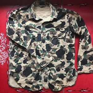 Vintage Woolrich Camo Button Up